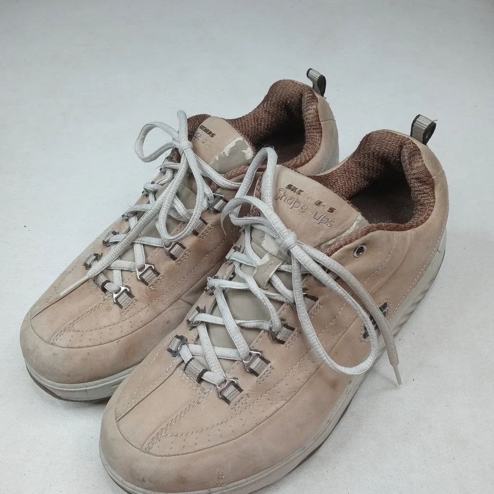 Skechers Shape Ups women's brown leather sz 10